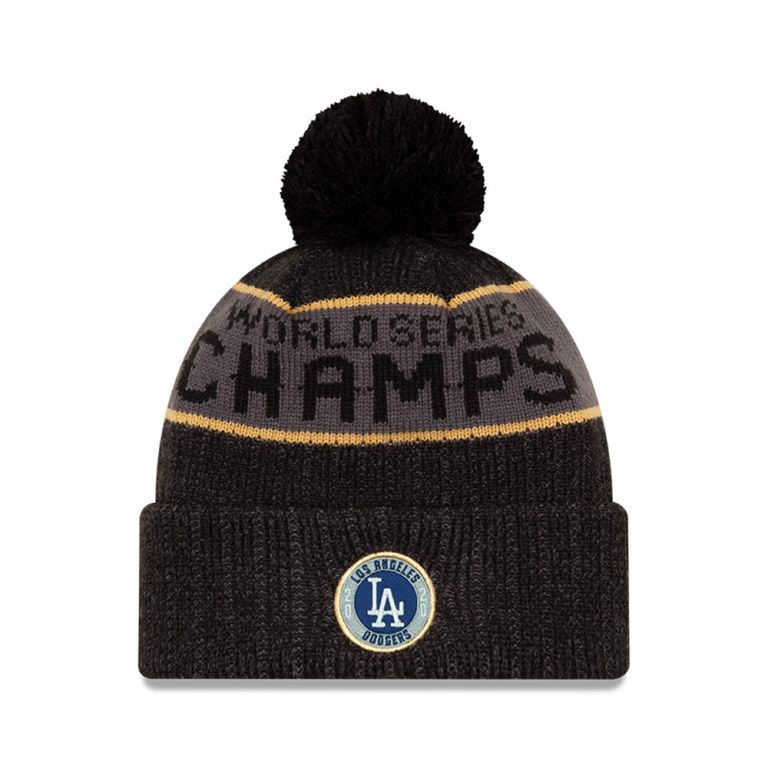 Gorras New Era Beanies Grises - LA Dodgers World Series 2020 Champs 29670GXNP